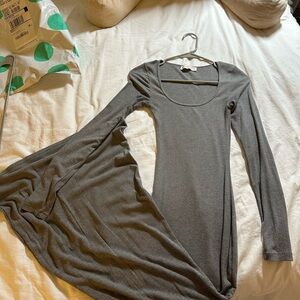 Abercrombie & Fitch gray maxi dress
